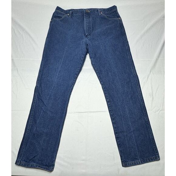 Wrangler Other - Wrangler 13MWZ Men's Regular Fit Straight Leg Western Blue Jeans - Size 40x31.5
